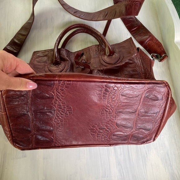 Large Let and Her Contemporary genuine leather bag with wide crossbody s… - Picture 2 of 16